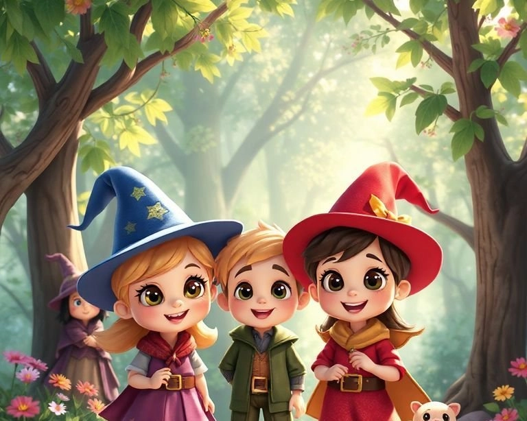 Büyülü Ormanın Çocukları: Cadılar Ormanı Macerası Masalı Büyülü Ormanın Çocukları: Cadılar Ormanı Macerası Masalı