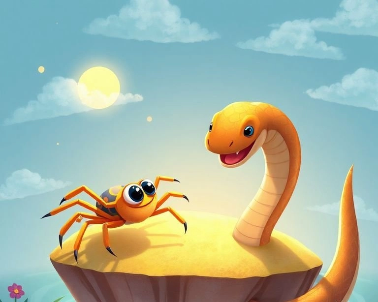 Cesur Örümcek ve Dev Yılan Masalı Cesur Örümcek ve Dev Yılan Masalı