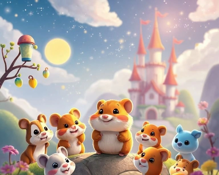 Dans Eden Hamster ve Animasyon Ekibi Masalı Dans Eden Hamster ve Animasyon Ekibi Masalı