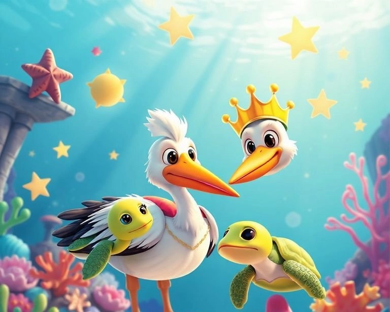 Deniz Kralı Pelikan Masalı Deniz Kralı Pelikan Masalı