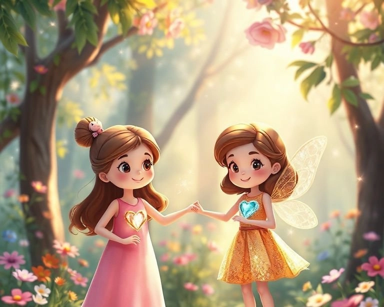 Elmas Yürekli Kız: İyilik Perisi'nin Hediyesi Masalı