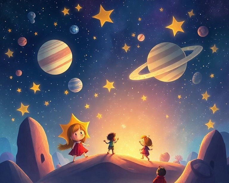 Evrenin Derinliklerinde: Yıldızlar Arası Hikayelerin Macerası Masalı