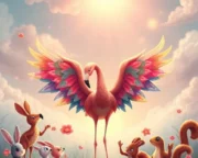 Flamingo'nun Şaşırtıcı Kanatları Masalı Flamingo nun