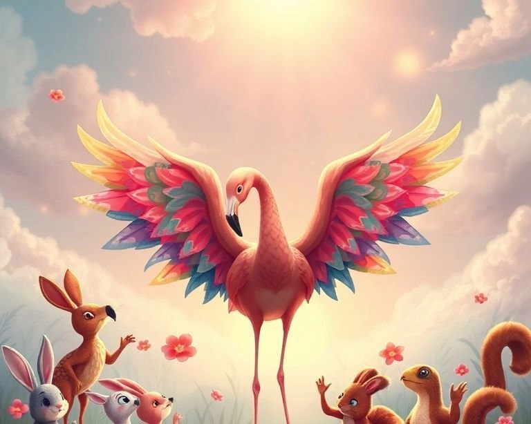 Flamingo'nun Şaşırtıcı Kanatları Masalı Flamingo'nun Şaşırtıcı Kanatları Masalı
