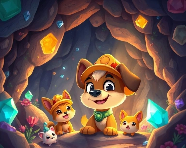 Gizemli Mağarada Madenci Köpek Masalı Gizemli Mağarada Madenci Köpek Masalı