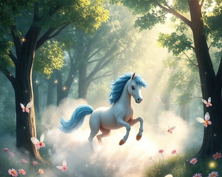 Gökkuşağı Yeleli Atın Gizemli İzleri: Masalı