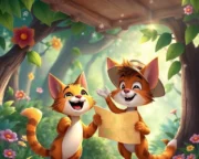 Haritacı Kedi ile Tavşanın Macerası Masalı Haritac Kedi