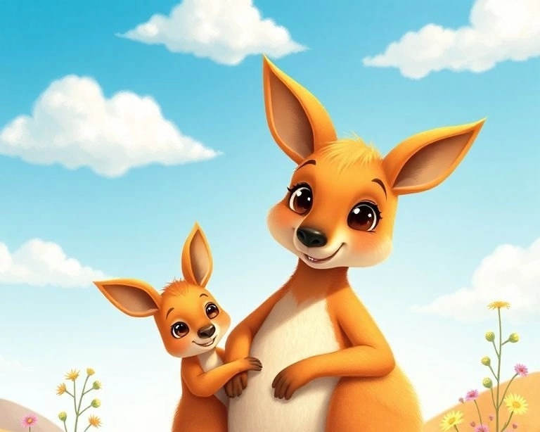 Kanguru ve Yavrusu Masalı