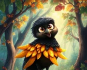 Karga ve Altın Tüy Masalı Karga ve