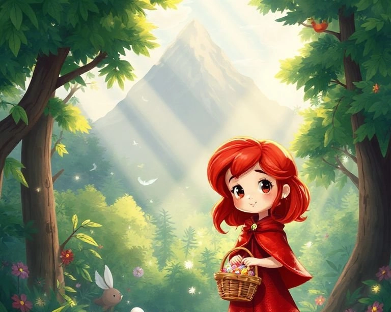 Kırmızı Başlıklı Kız ve Ormanın Sırrı Masalı Kırmızı Başlıklı Kız ve Ormanın Sırrı Masalı