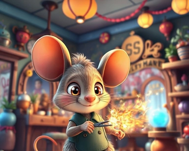 Kuaför Farecik ve Sihirli Makas Masalı Kuaför Farecik ve Sihirli Makas Masalı