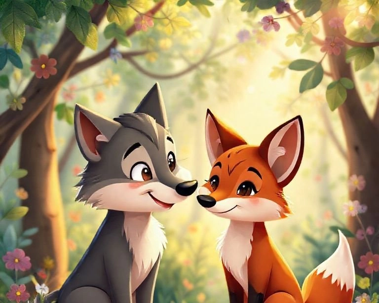 Kurt ile Tilki Arasındaki Dostluk Masalı Kurt ile Tilki Arasındaki Dostluk Masalı