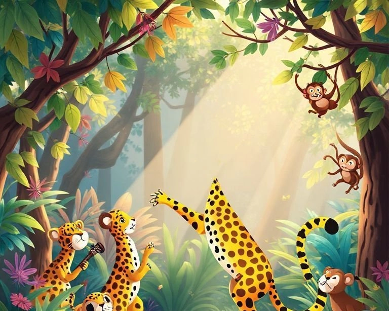 Leoparın Müzik Dolu Dansı Masalı Leoparın Müzik Dolu Dansı Masalı