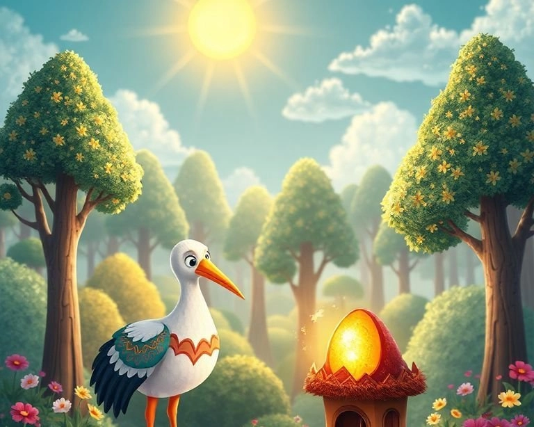 Leylek ve Altın Yumurta Masalı Leylek ve Altın Yumurta Masalı
