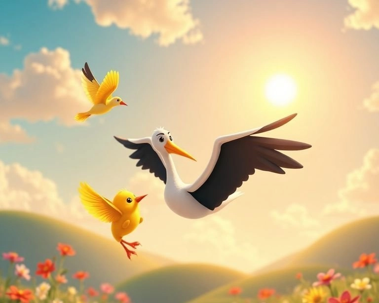 Leylek ve Sarı Kuş Masalı