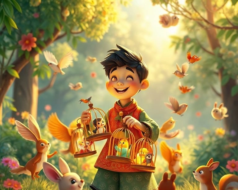 Minik Dostların Dansı: Kuş Satıcısı Masalı