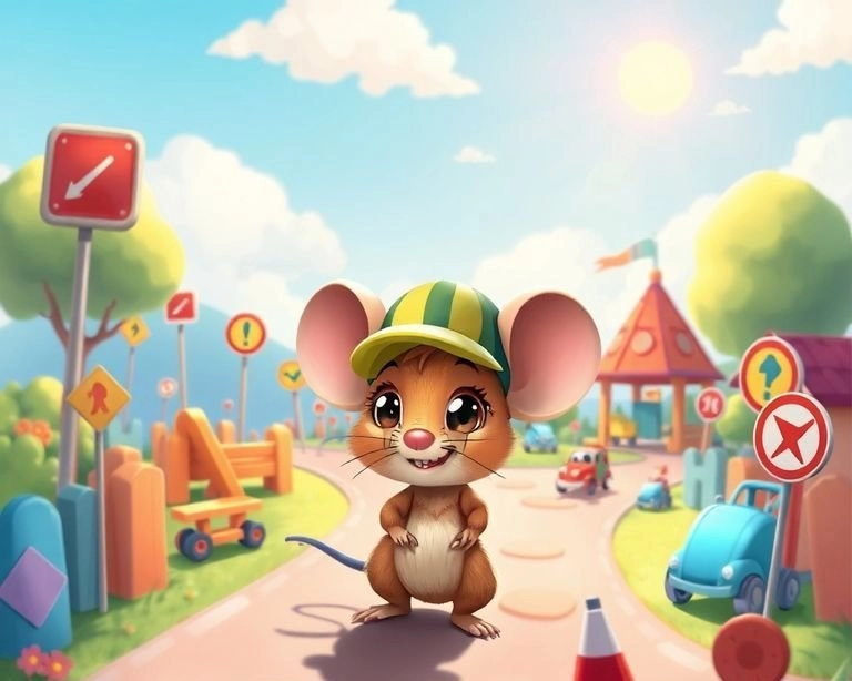 Minik Fare ve Trafik Kuralları Masalı