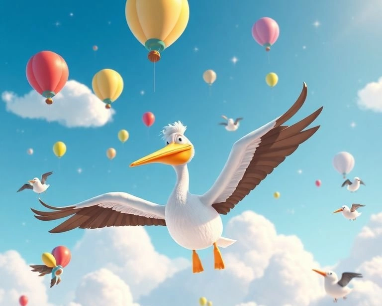 Pelikanın Gökyüzündeki Serüveni Masalı Pelikanın Gökyüzündeki Serüveni Masalı