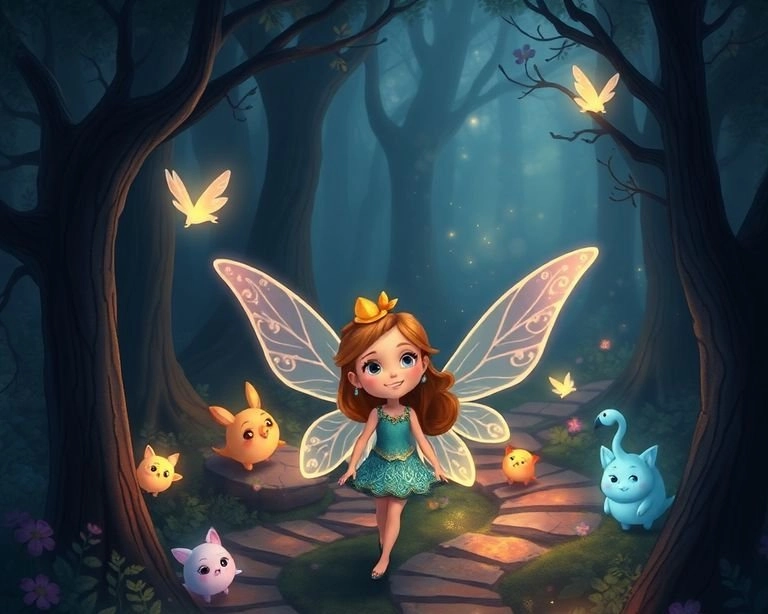 Peri Kızı ve Karanlık Ormanın Sırrı Masalı