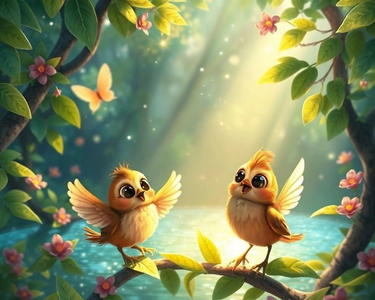 Peri Ormanında Şarkı Söyleyen Kuğu Masalı