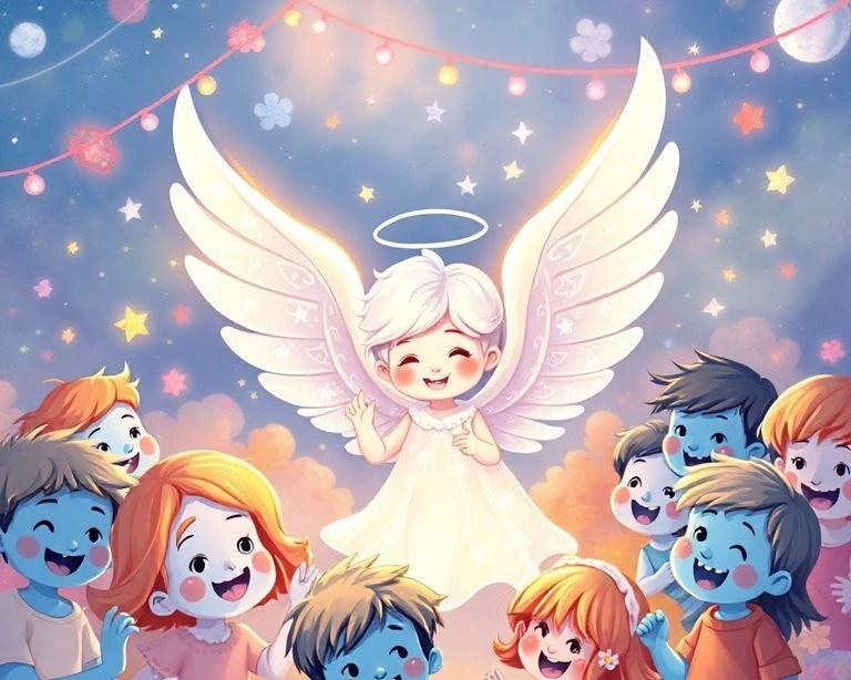 Şakacı Melek ve Neşeli Çocuklar Masalı