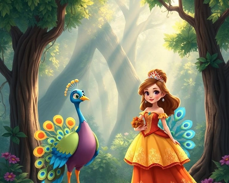 Tavuskuşu'nun Prenses Serüveni Masalı Tavuskuşu'nun Prenses Serüveni Masalı