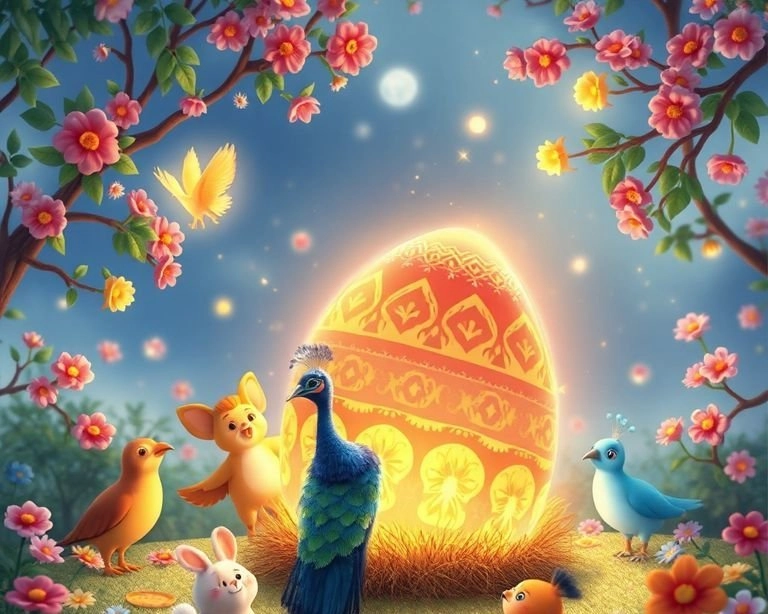 Tavuskuşu'nun Sihirli Yumurtası Masalı Tavuskuşu'nun Sihirli Yumurtası Masalı