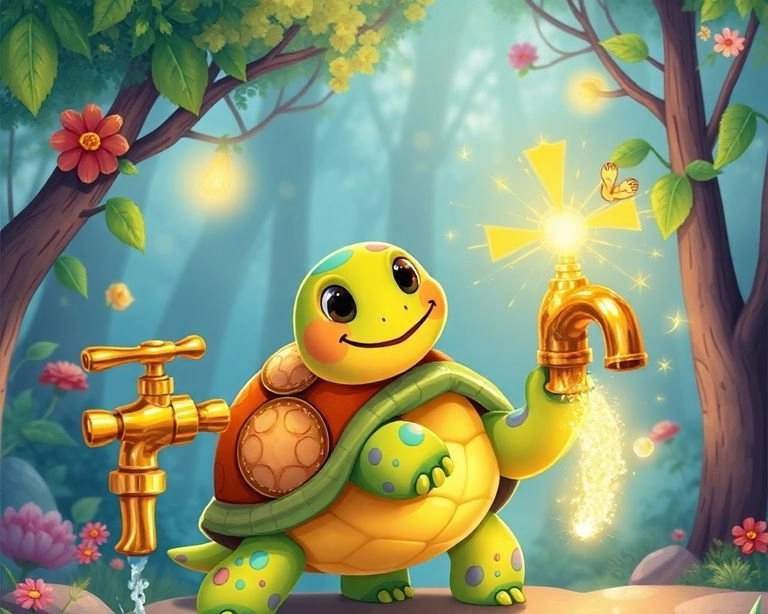 Tesisatçı Kaplumbağa ve Altın Musluk Masalı Tesisatçı Kaplumbağa ve Altın Musluk Masalı