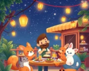 Yıldızların Altında Lezzetli Macera: Restoran Sahibinin Serüveni Masalı Y ld