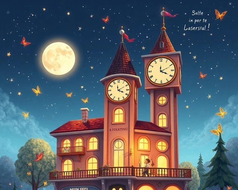 Zamanın Büyüsü: Saat Kulesi ve Otel Masalı Zamanın Büyüsü: Saat Kulesi ve Otel Masalı