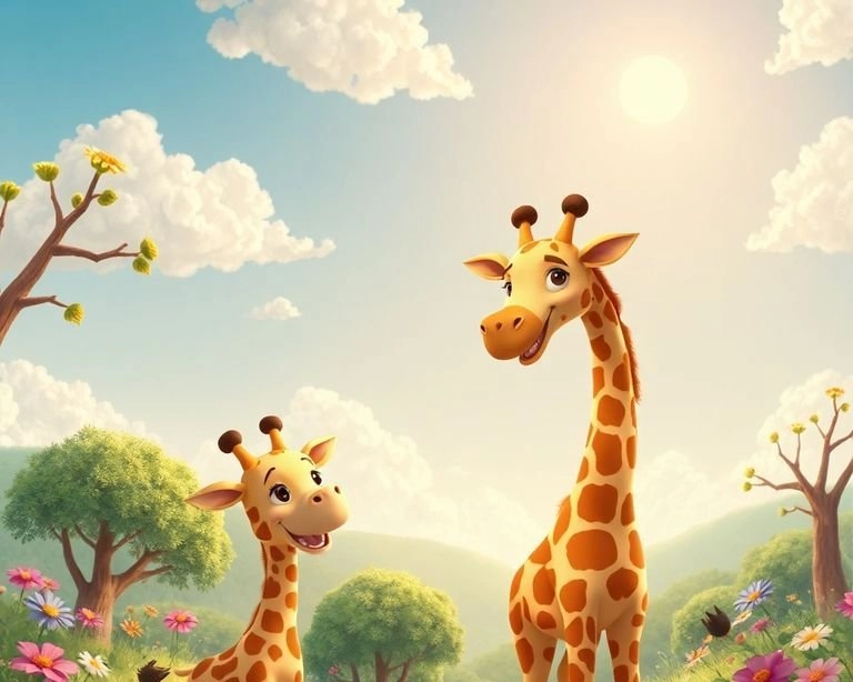 Zürafa'nın Mutlu Günleri Masalı Zürafa'nın Mutlu Günleri Masalı