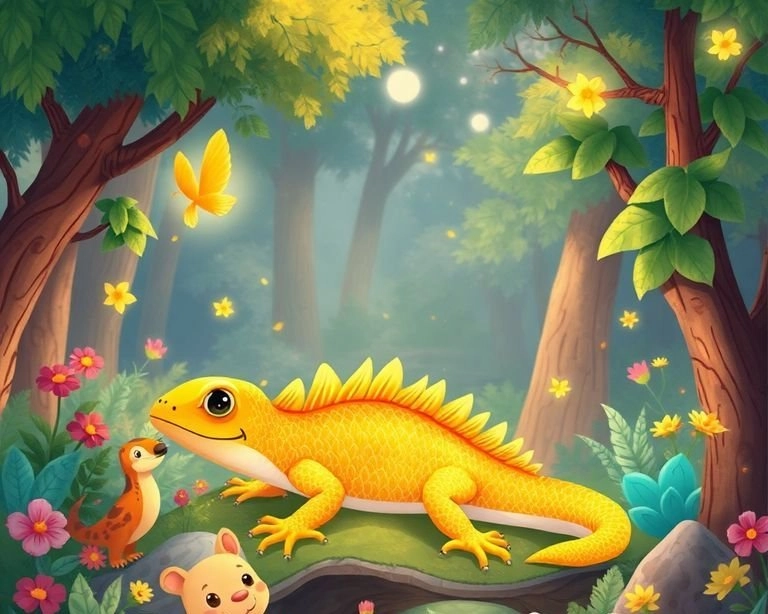 Altın Pullu Kertenkele Masalı Altın Pullu Kertenkele Masalı