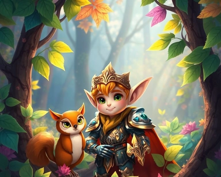 Büyülü Ormanın Yolculuğu: Elf prensin macerası Masalı