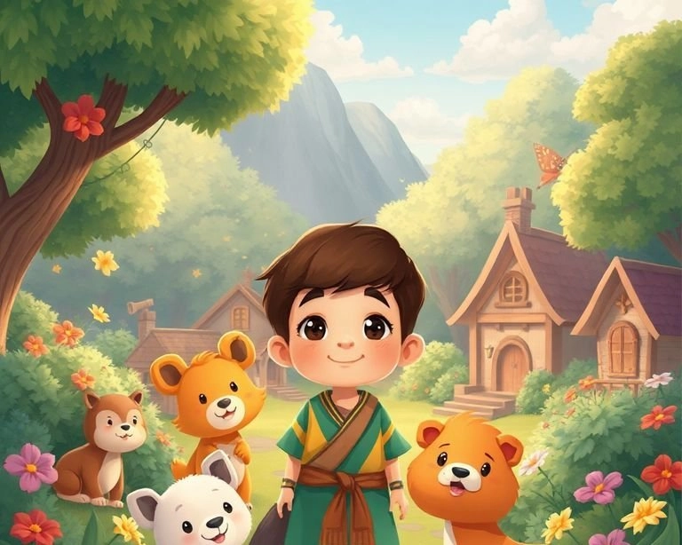 Cesur Küçük Köy Çocuğu ve Allah'ın Yardımı Masalı Cesur Küçük Köy Çocuğu ve Allah'ın Yardımı Masalı