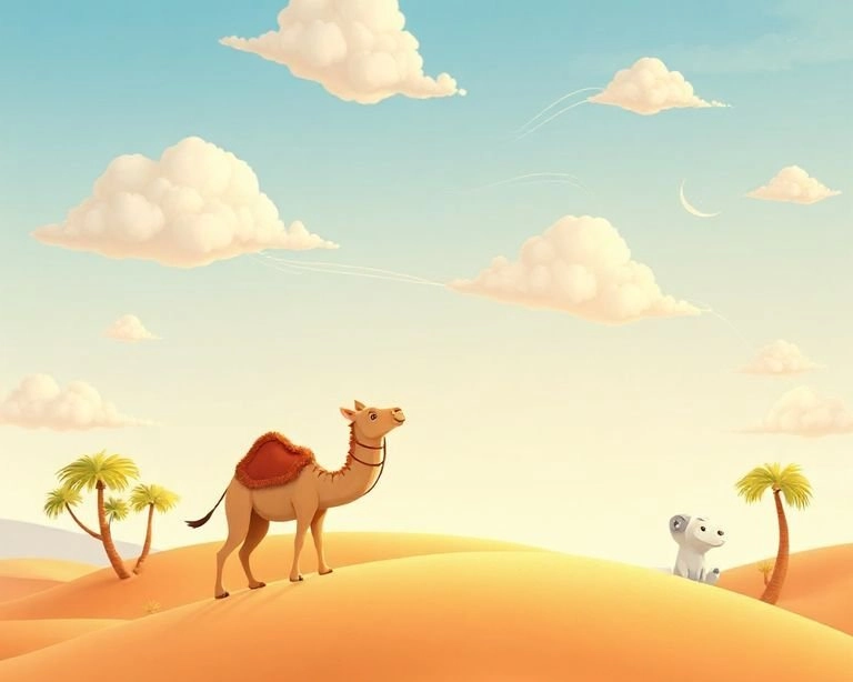 Deve ve Rüzgar: Uçan Halı Macerası Masalı Deve ve Rüzgar: Uçan Halı Macerası Masalı