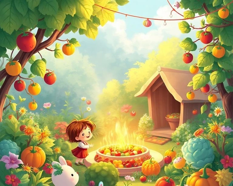 Dini Beslenme Bahçesi: Maneviyatın Çiçekleri Masalı Dini Beslenme Bahçesi: Maneviyatın Çiçekleri Masalı