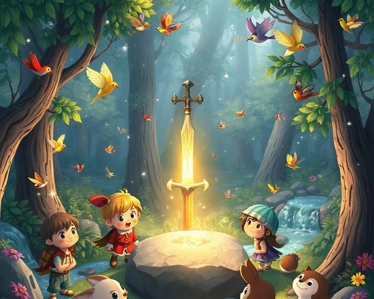 Efsanevi Kılıç Excalibur'un Sırrı Masalı Efsanevi Kılıç Excalibur'un Sırrı Masalı