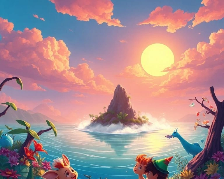 Gökkuşağı Bahçesi: Gizemli Ada'nın Sırrı Masalı Gökkuşağı Bahçesi: Gizemli Ada'nın Sırrı Masalı