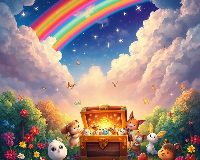 Gökkuşağının Hazinesi Masalı Gökkuşağının Hazinesi Masalı