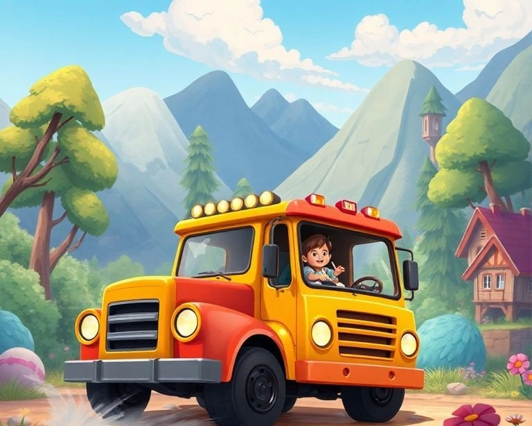 Hızlı Kamyonetin Heyecanı Masalı Hızlı Kamyonetin Heyecanı Masalı