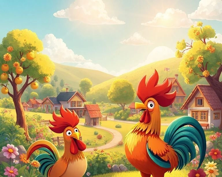 Horozun Mutlu Köyü Masalı Horozun Mutlu Köyü Masalı