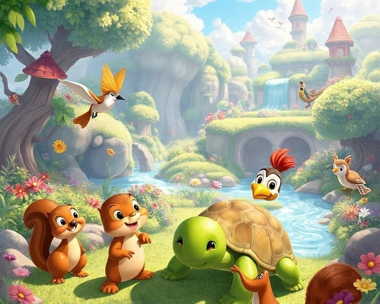 Kaplumbağa ve Arkadaşları Masalı