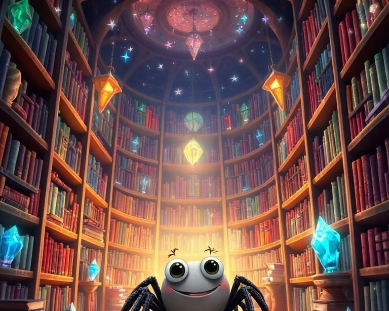 Kara Örümceğin Sihirli Kütüphanesi Masalı