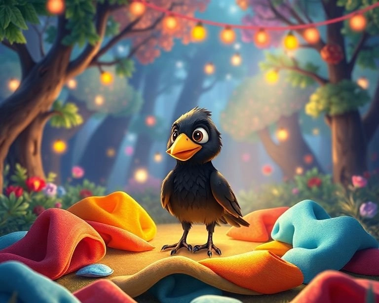 Karga ve Yedi Renkli Taşlar Masalı