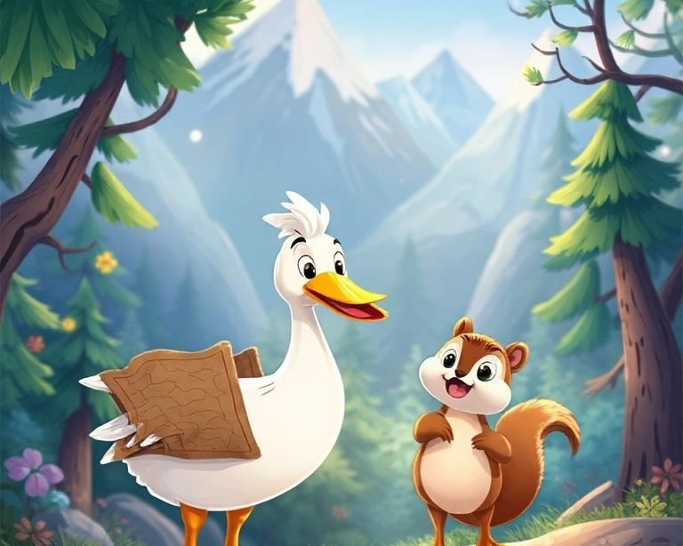 Kaz ve Kaybolan Harita Masalı Kaz ve Kaybolan Harita Masalı