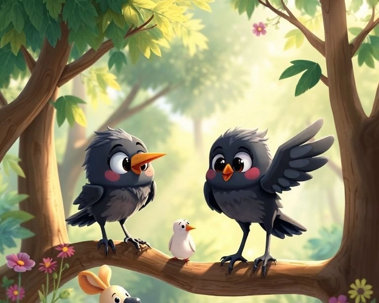 Konuşan Kargalar ve Yeni Arkadaşlar Masalı