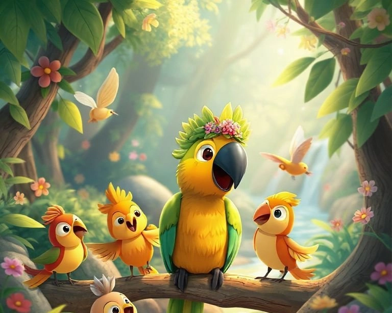 Kuşların Prensi: Papağanın Destanı Masalı Kuşların Prensi: Papağanın Destanı Masalı