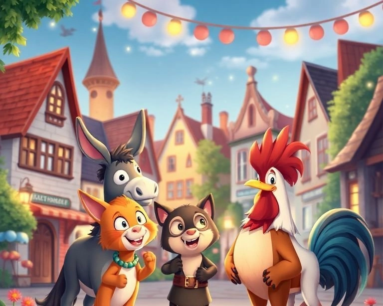 Masalın Sonsözü: Bremen Mızıkacıları ve Unutulmaz Serüvenleri Masalı Masalın Sonsözü: Bremen Mızıkacıları ve Unutulmaz Serüvenleri Masalı