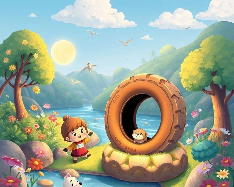 Meraklı Lastik ve Temizlik Serüveni Masalı Meraklı Lastik ve Temizlik Serüveni Masalı