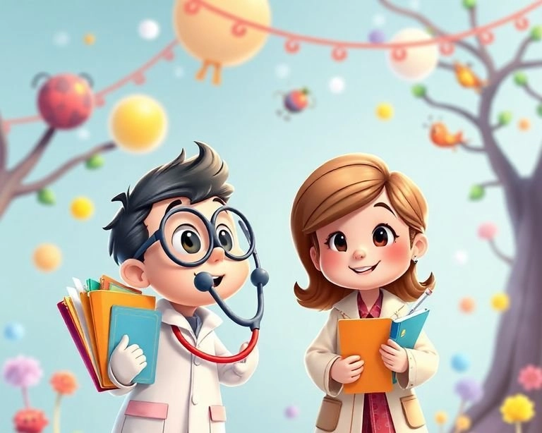 Minik Hekim ve Tıbbi Sekreterin Yolculuğu Masalı Minik Hekim ve Tıbbi Sekreterin Yolculuğu Masalı